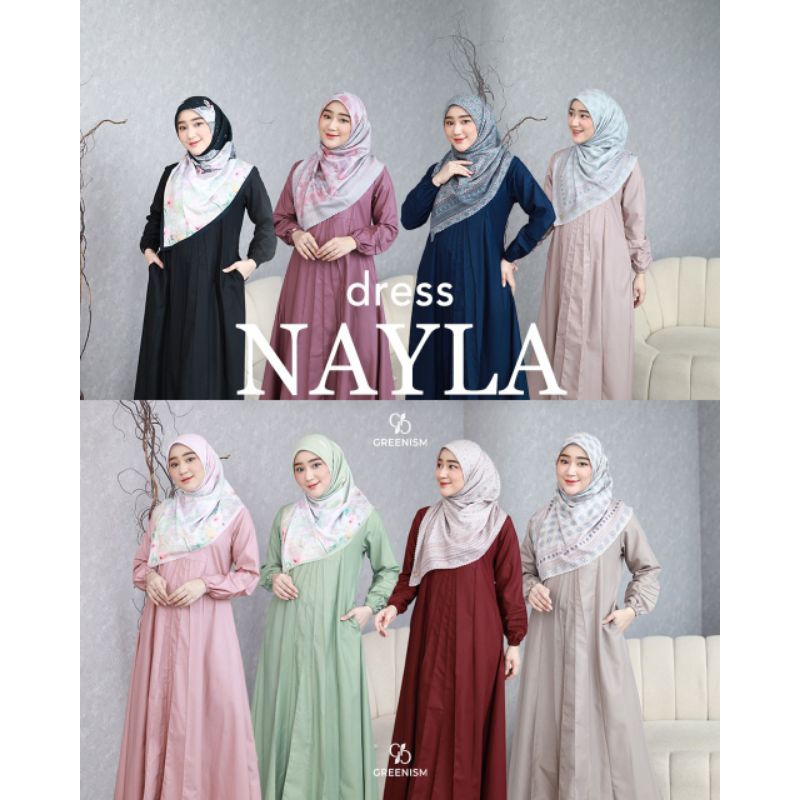 NAYLA DRESS BY GREENISM/NAYLA DRESS GREENISM/GAMIS BY GREENISM/DRESS BY GREENISM/NAYLA DRESS BY GREE