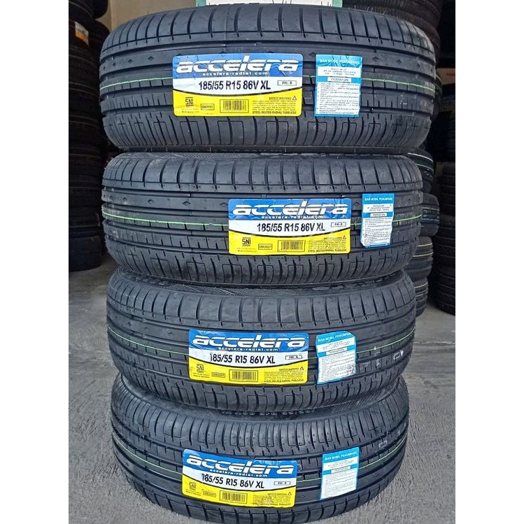 ban mobil standar brio RS ring 15 ukuran 185 55 r15 accelera ban bukan brigestone.dunlop.GT