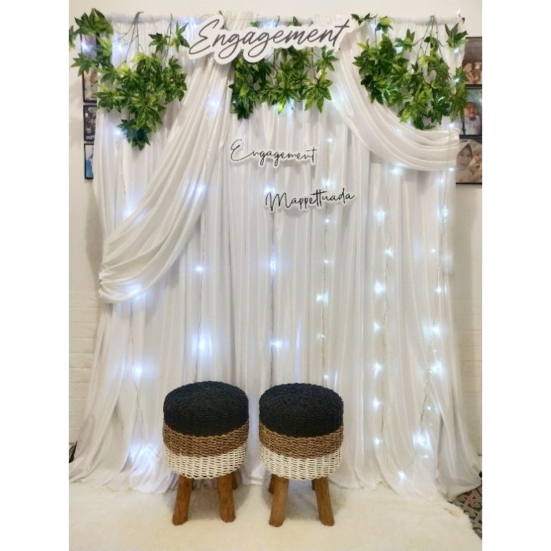 dekorasi lamaran/backdrop engagement/backdrop lamaran/dekorasi aqiqah/dekorasitunangan