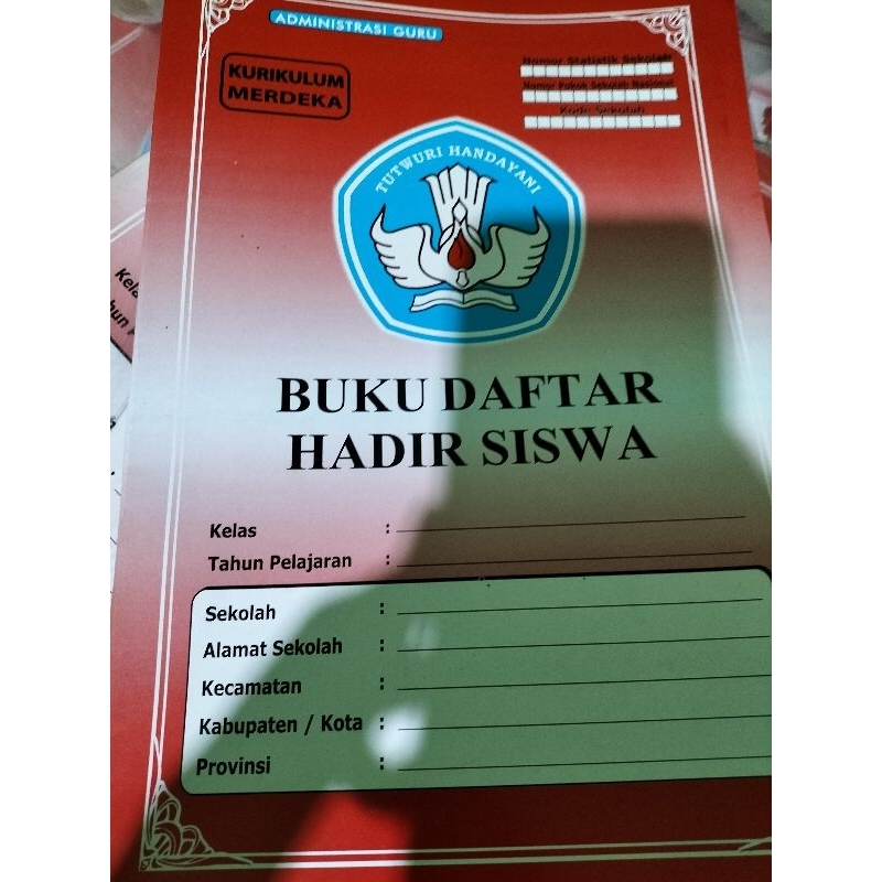 BUKU DAFTAR HADIR SISWA KURIKULUM MERDEKA