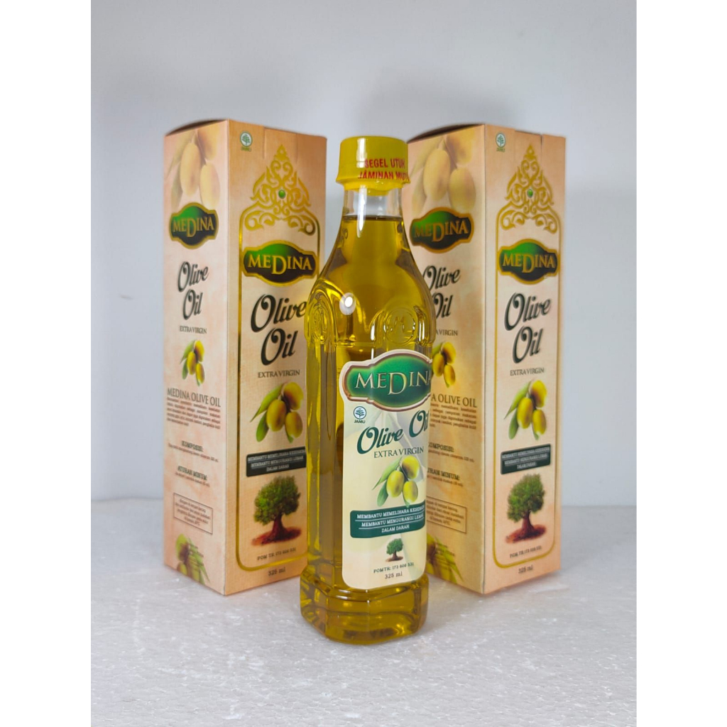 Minyak Zaitun Bisa Diminum MEDINA 325 ml Asli Original Minyak Serbaguna, Minyak Urut Dan konsumsi