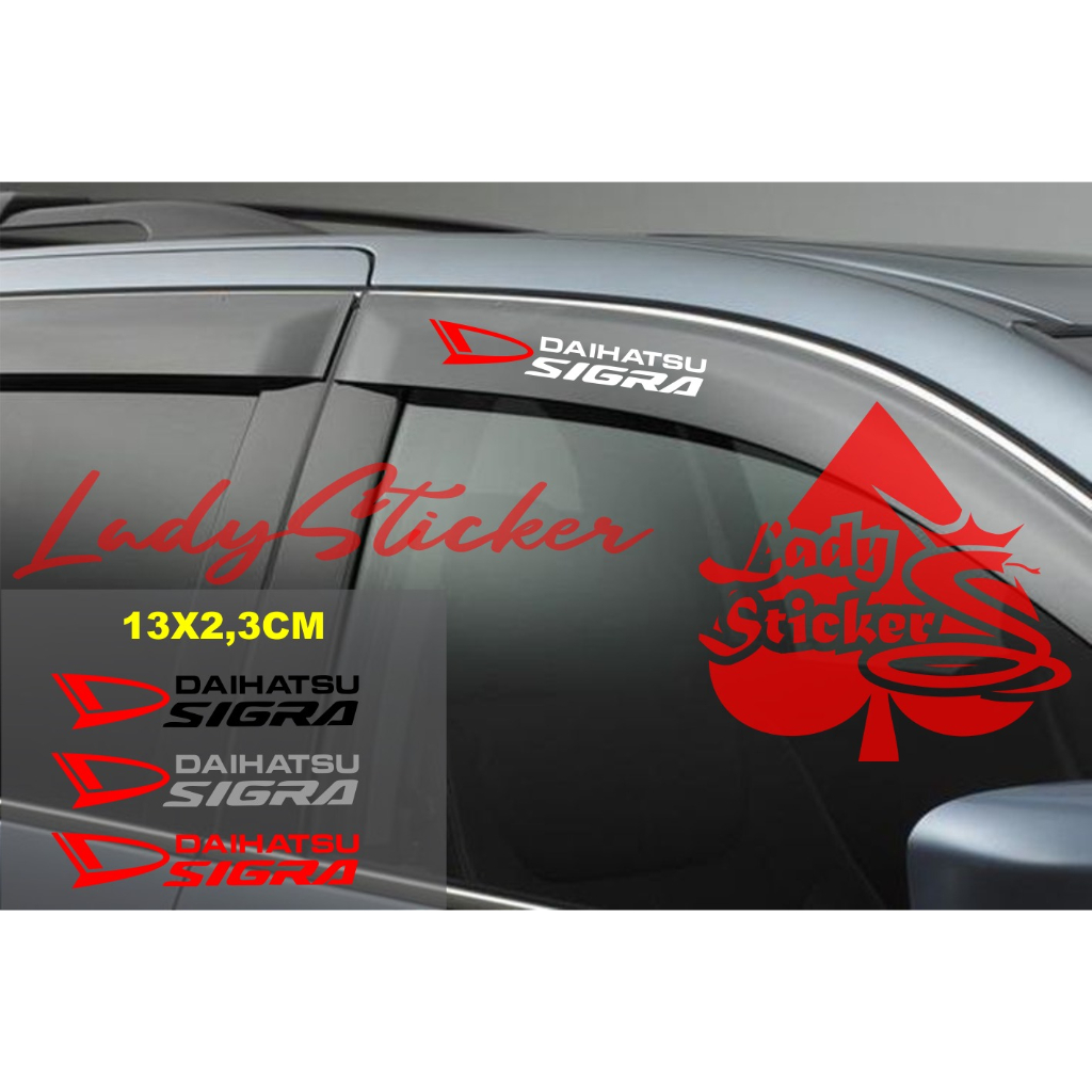 Cutting sticker talang air sigra sticker cover talang air mobil daihatsu sigra