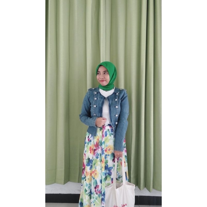 PRELOVED ATASAN JAKET JEANS / JAKET JEANS CROP