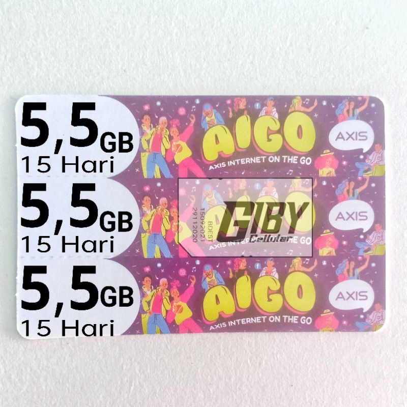 Voucher Kuota Axis 5,5 GB 15 Hari