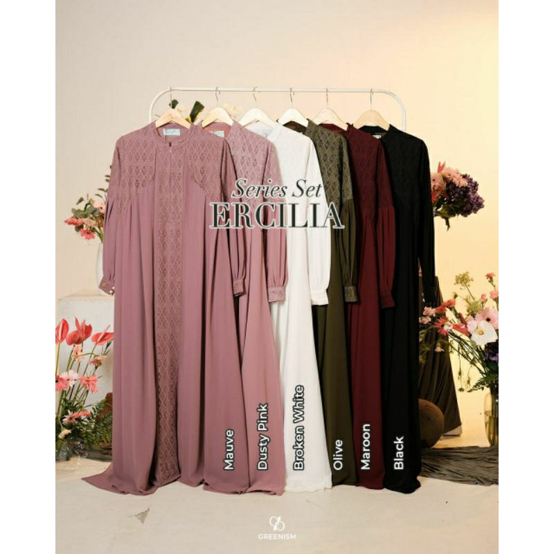 ERCILIA SERIES | ERCILIA DRESS BY GREENISM | GAMIS CERRUTI GAMIS FORMAL GAMIS BROKAT PREMIUM