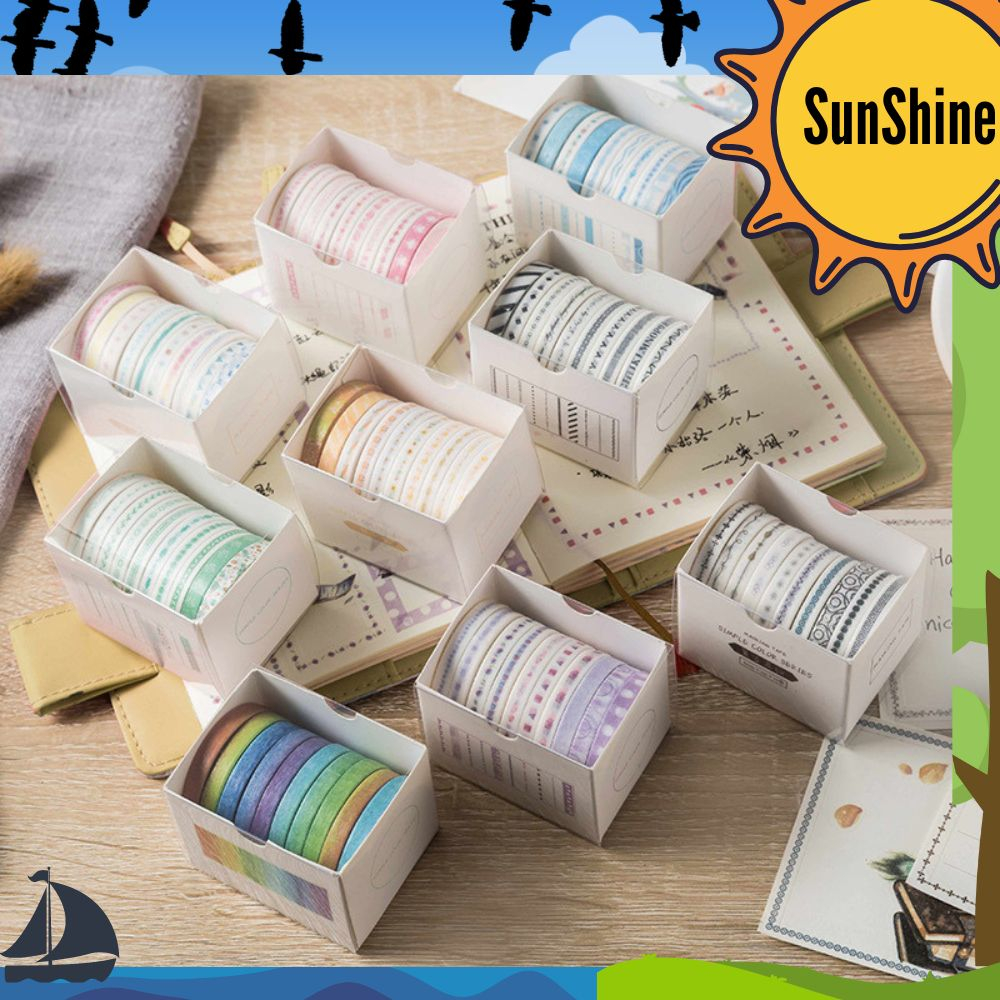 

✨ Sunshine Fancy ✨ 10pcs / Set 5mm x 2M Washi Tape AT0034