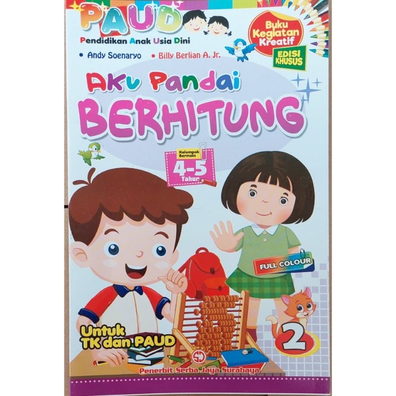 Buku Anak Paud Kreatif Aku Pandai Berhitung 2 Serba Jaya