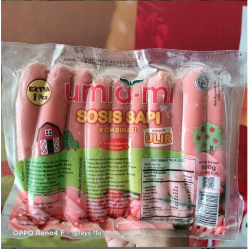 

Umiami sosis sapi ulir 500gr isi 20pc