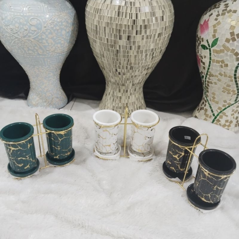 Tempat Sendok Twins Marble Fiorenza