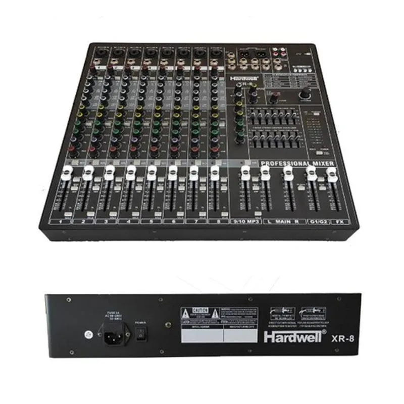 Hardwell XR8 Audio Mixer 8 Channel XR-8 XR 8