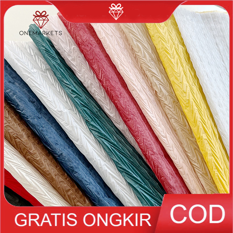 

5 Lembar Wrapping Kertas Kerut / Cellophane Buket Bunga W044