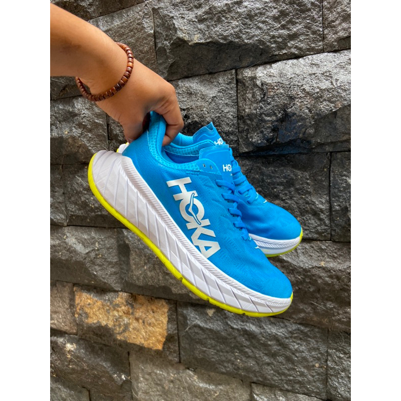 SEPATU HOKA CARBON X2 BLUE