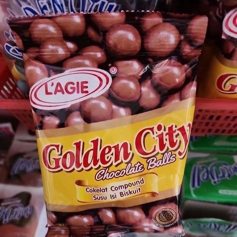 

Golden city chocolate balls coklat dan Golden City mini warna