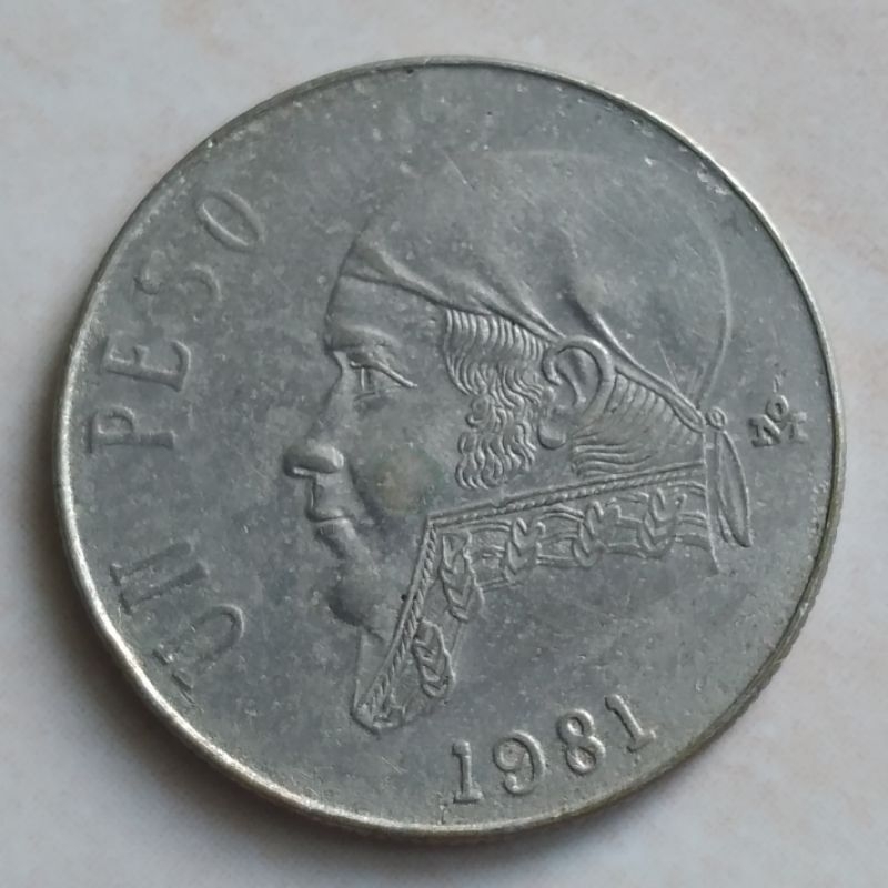 Koin Kuno 1 Peso Mexico Meksiko 1981 - YN487