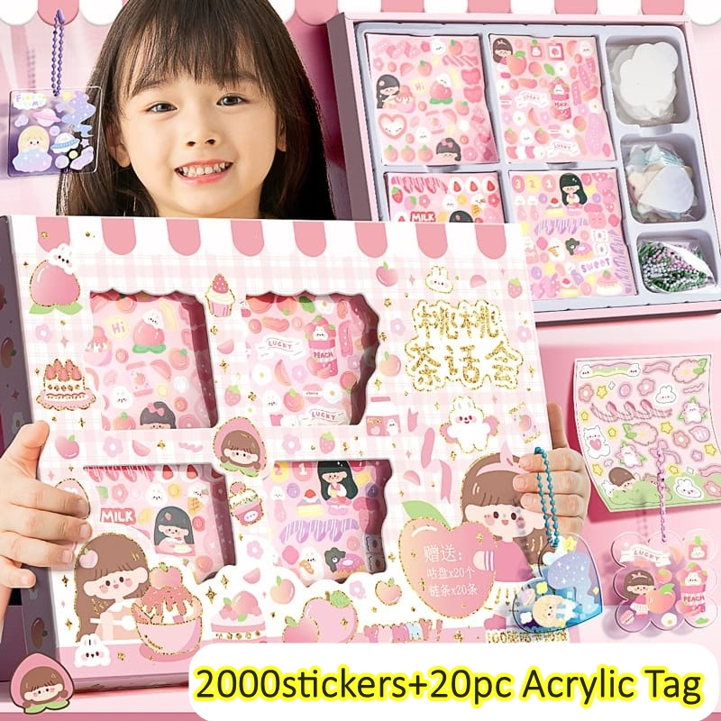 Mainan DIY Stiker Gooka Set Giftbox 100 Lembar Stiker dan Papan Akrilik