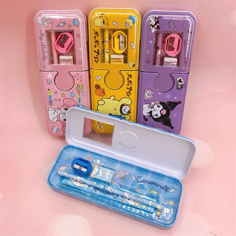 

Set Kotak Pensil Sanrio / Set Tempat Pensil Kuromi / Tempat Pensil Cinnamoroll / Tempat Pensil Melody / Tempat Pensil Sanrio