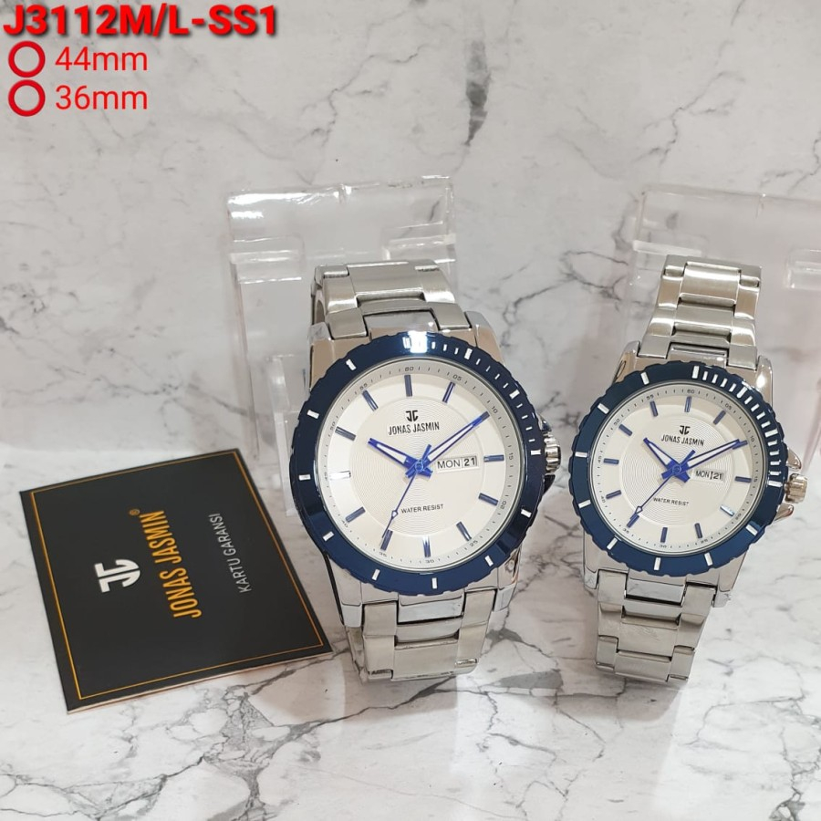 Jam Tangan Couple Jonas Jasmin JJ3112 Original Waterresistan