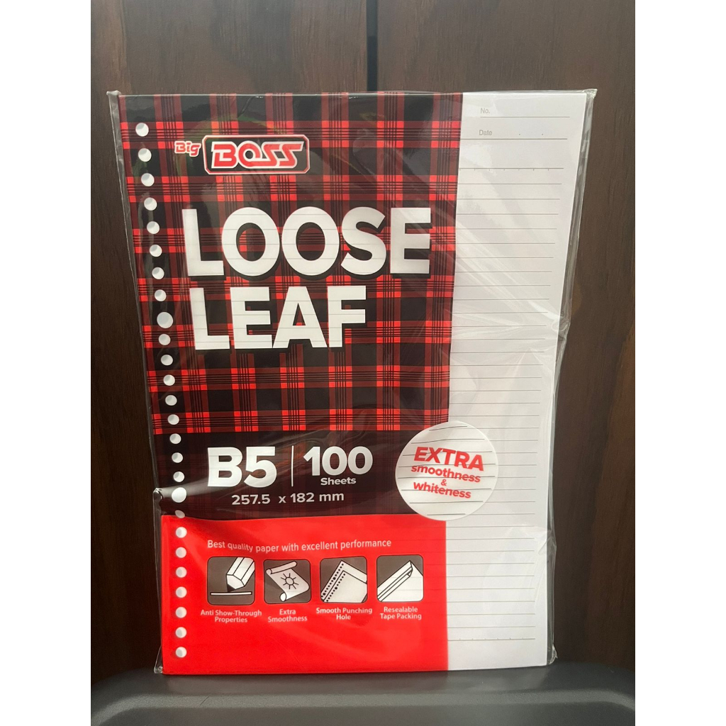 

Kertas Loose Leaf isi Binder Big Boss B5 100 / 50 lembar