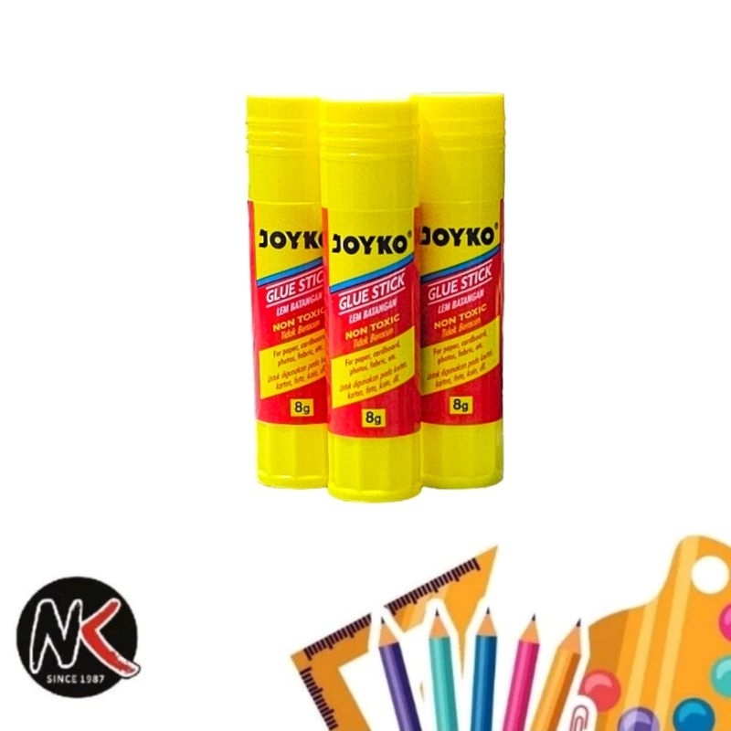 

Lem Stik/Glue Stick/Lem kertas/Lem putar (puter) JOYKO GS-09 8 Gram