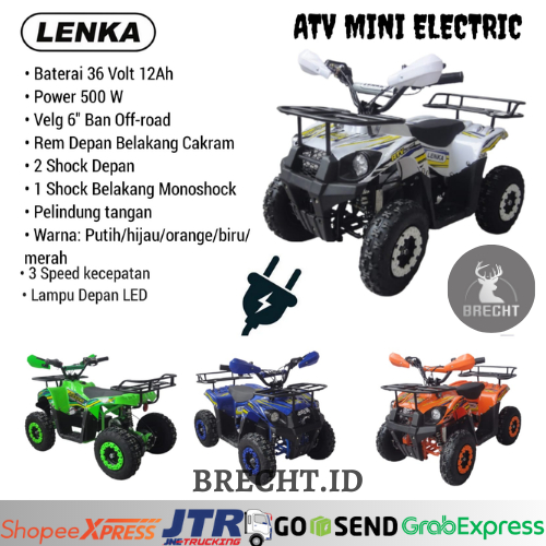 ATV Mini Electric Lenka ATV Touring / ATV 36 Volt 500 Wat