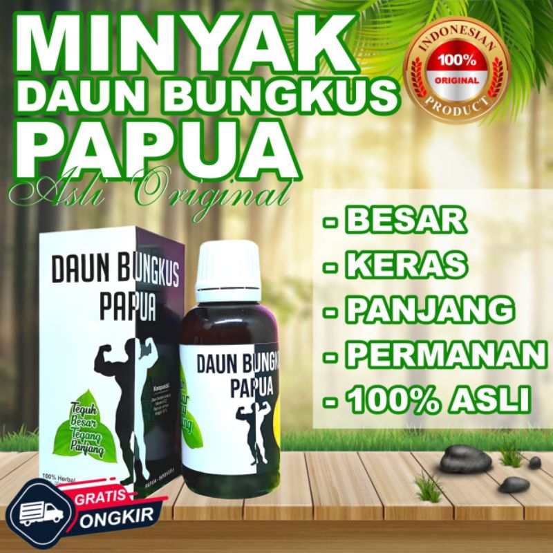 Best seller daun bungkus papua pembesar mr penis permanen daun bungkus original 100%