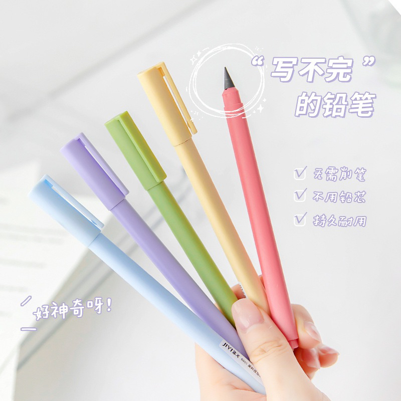 

ST40 Eternal Pencil / Pensil Eternal Tanpa Isi Sekolah / Pensil abadi Warna Pastel Aesthetic