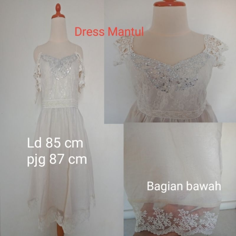 Dress Brukat Preloved Mantul