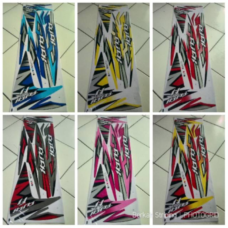 (COD) Striping Stiker Variasi Thailand Motor Honda Vario 110 FI Fi - Click Grafis 2018