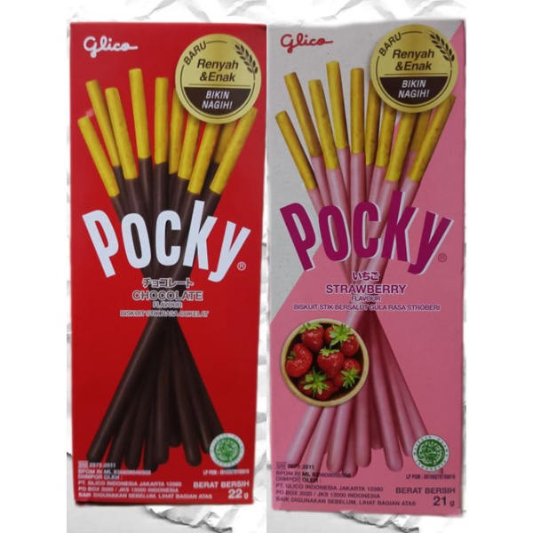 

Glico Pocky Mini Pocki Biskuit Poki Stik 21gr