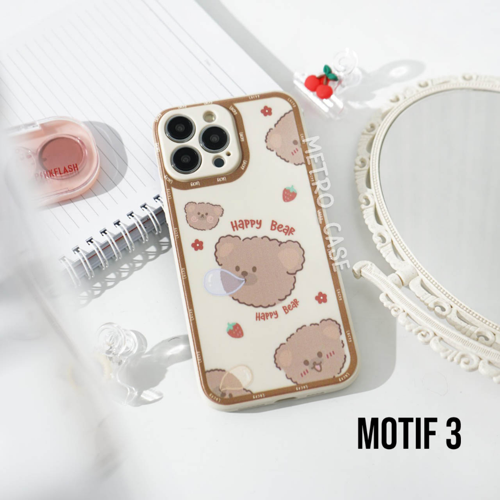[M15] CASE MACARON MOTIF VIVO V27 V27E V25E 5G V23E 5G V15 PRO V11 V21E V21 4G 5G Y36 Y16 Y35 Y22 Y7