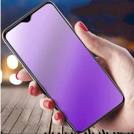 Oppo A17 - Oppo A17K TG BLUE TEMPEREDGLASS CERAMIC MATTE BLUE ANTI RADIASI Oppo A17 - Oppo A17K