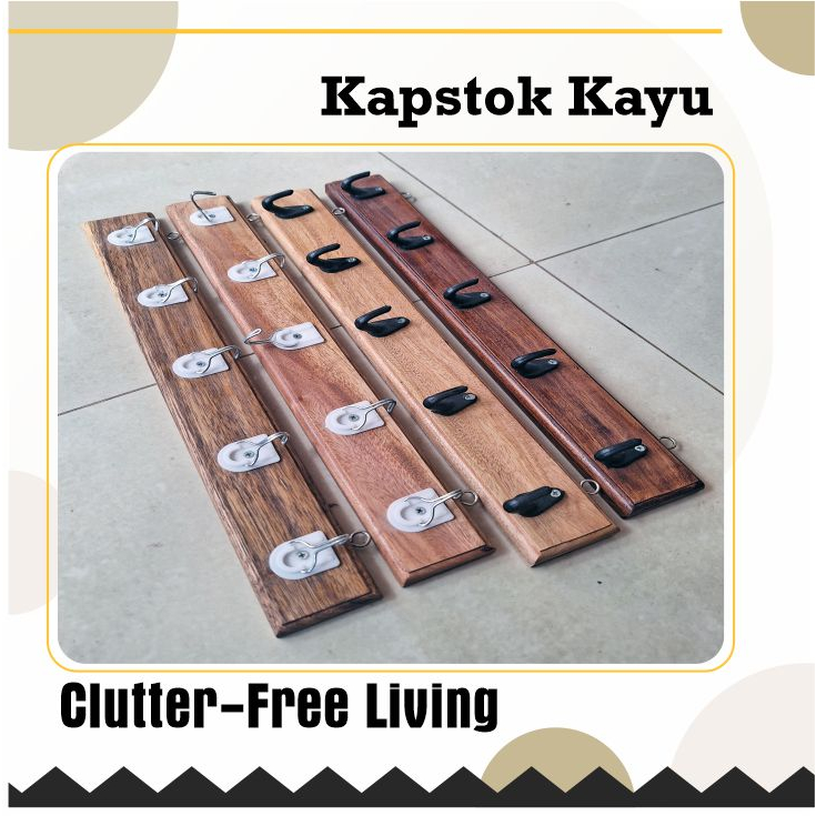 Kapstok Kayu - Gantungan Baju Dinding Aesthetic
