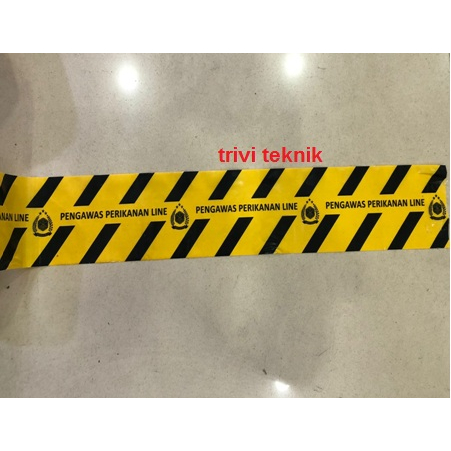 warning tape barrier barricade pengawas perikanan line police custom