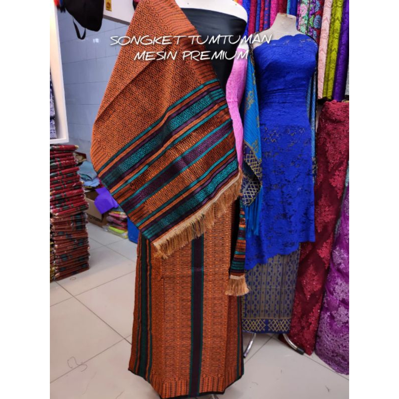 songket mesin motif terbaru tumtuman