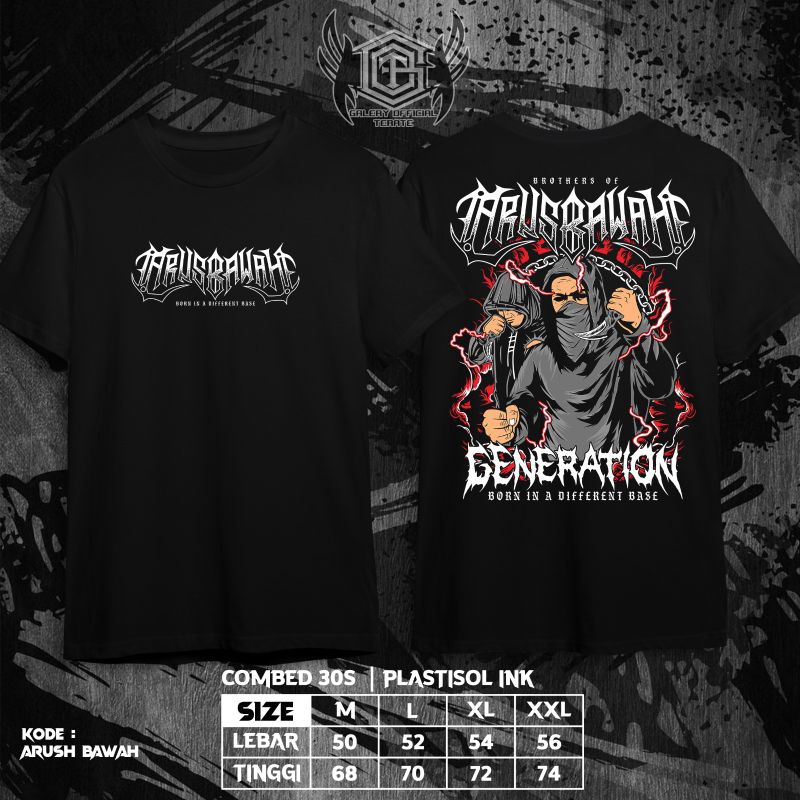 kaos pencak silat psht distro murah ARUS BAWAH