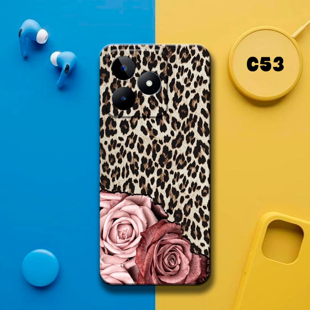 Case Hp - Realme C53 - Casing Hp - Realme C53 - External_acc - Fashion Case BULU - Case Cewek - Case