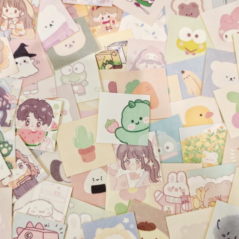 

STICKER FREEBIES [56 pcs] | STICKER HVS AESTHETIC MURAH | STICKER SEAL UNTUK PACKAGING