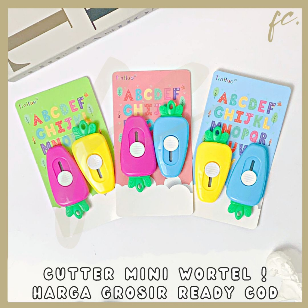 

1 Set 2 Pcs Mini Paper Cutter / Pemotong Kertas TinHao Alat Tulis Berbentuk Sayur Wortel Orange Carrot Cute Lucu Harga Grosir Ready COD