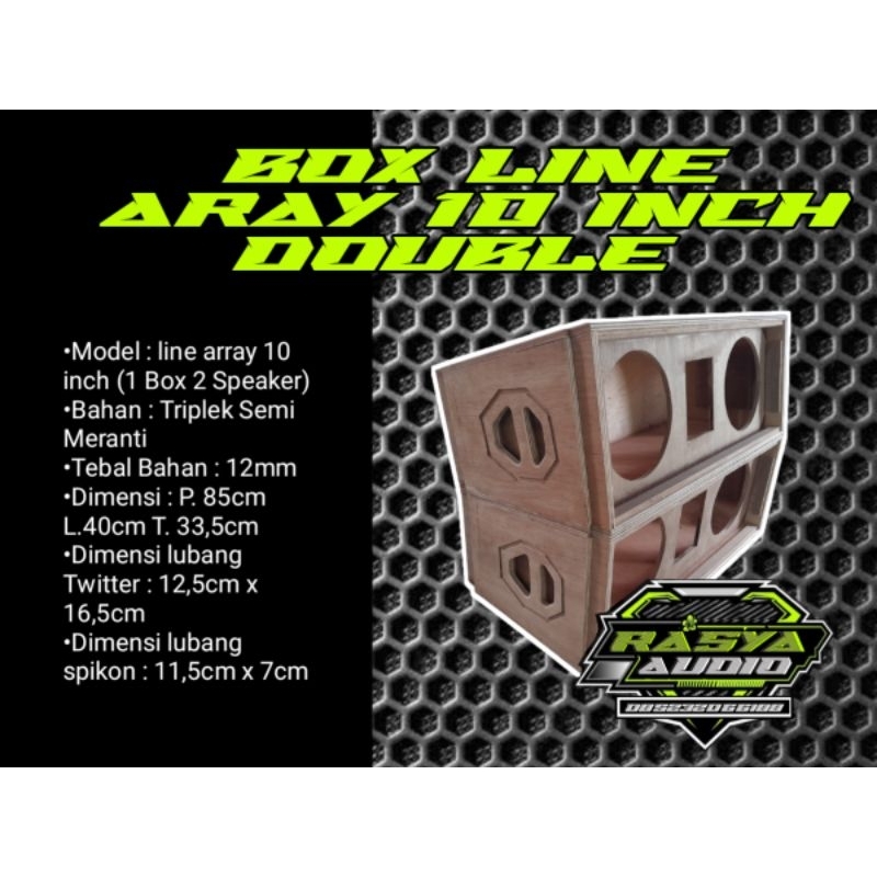 BOX LINE ARRAY 10 INCH DOUBLE | BOX SPEAKER 10 INCH DOUBLE