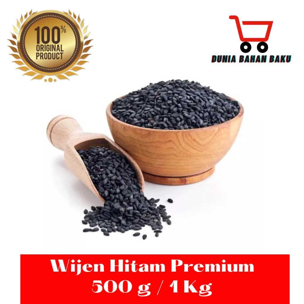 

WIJEN HITAM BLACK SESAME 1KG BIJI WIJEN HITAM GRADE AA 500 g | 1 Kg