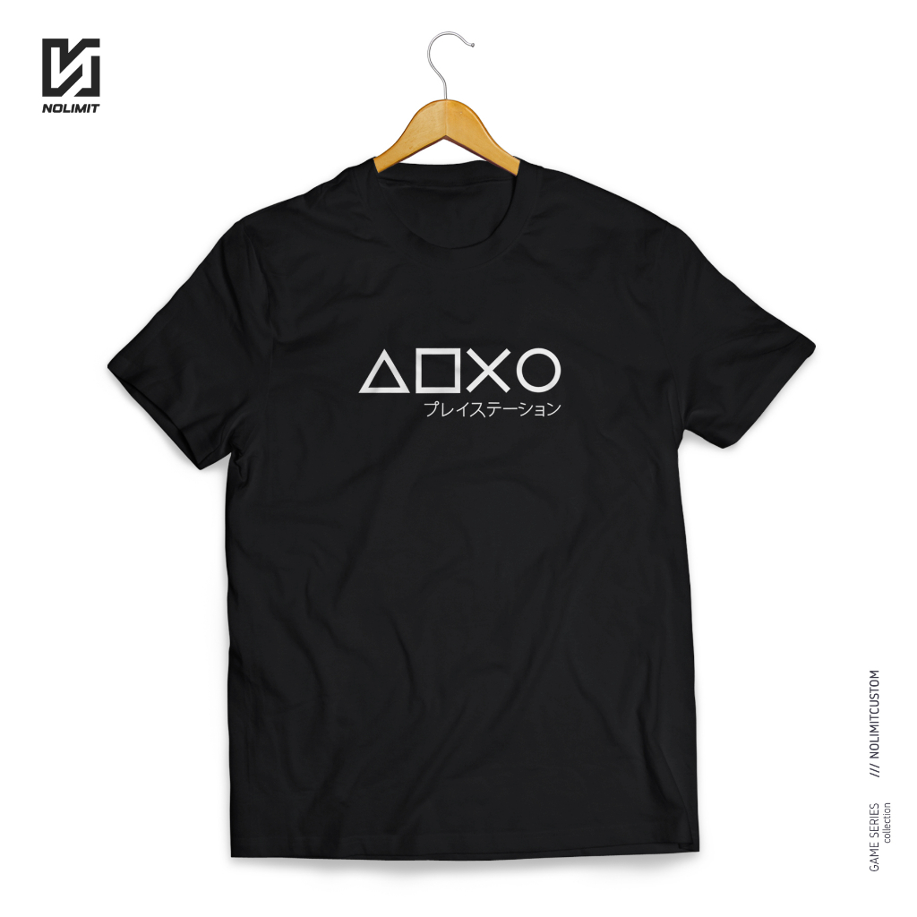 Kaos T-shirt Game Series PS Button PlayStation JAPAN - 23NL701 - NLC
