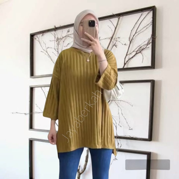 OVERSIZE TUNIK KENIT HORNET LENGAN 7/8