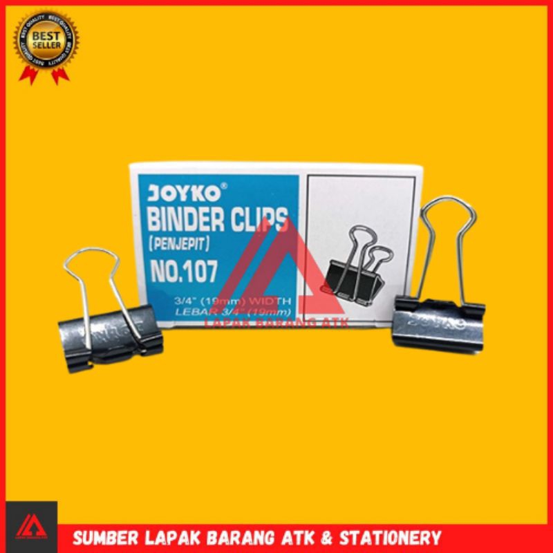 

Binder Clip No 107 / alat Penjepit Kertas