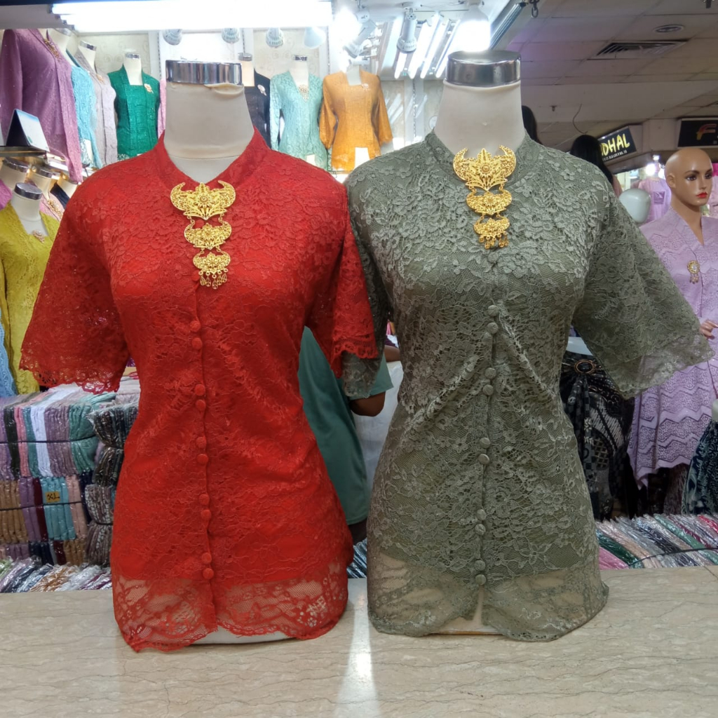 ATASAN KEBAYA KANCING SANGHAI-ATASAN KEBAYA KRAH SANGHAI-ATASAN KEBAYA LENGAN PENDEK-ATASAN KEBAYA K