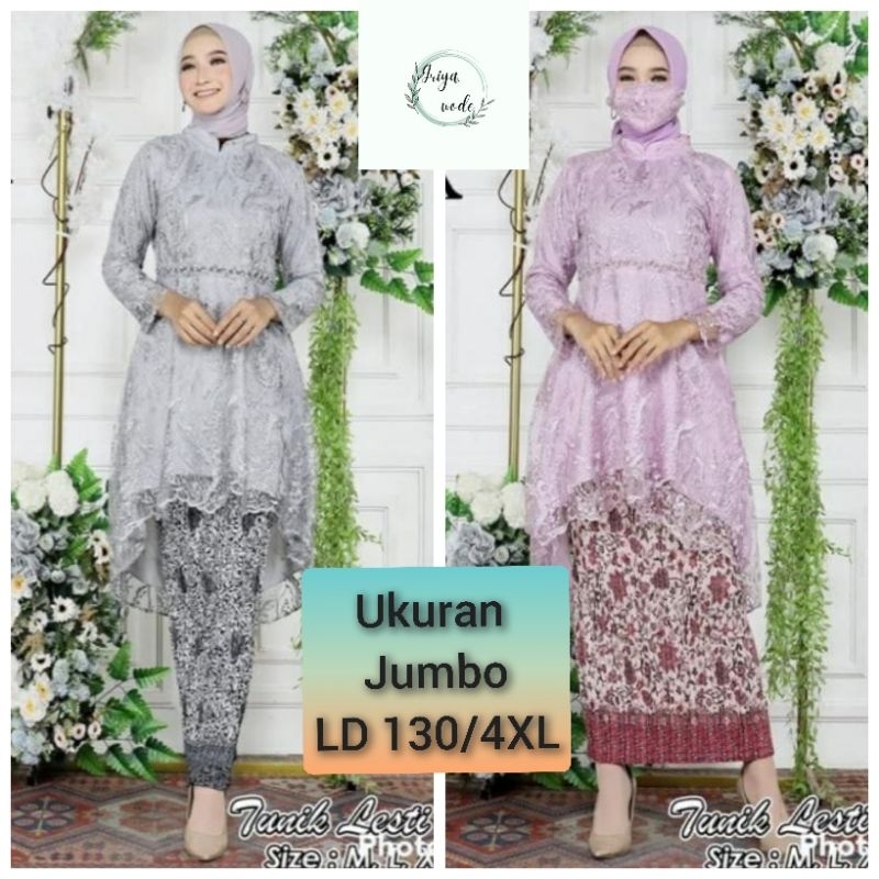 KEBAYA JUMBO MODERN/KEBAYA LESTI JUMBO LD 130/KEBAYA PESTA MODERN/KEBAYA WISUDA/KEBAYA JUMBO TERBARU