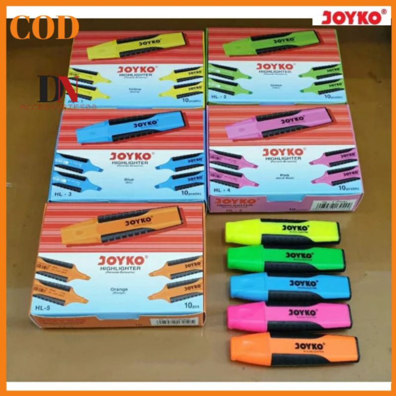 

Highlighter Joyko HL / Stabilo Warna Warni Joyko HL1-5
