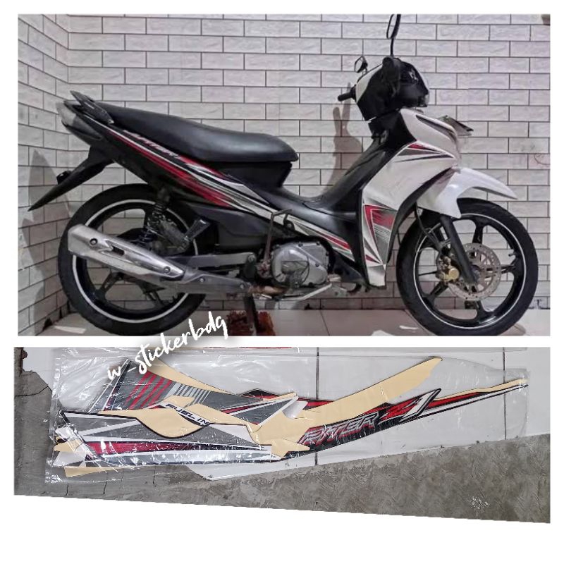 Striping Stiker Yamaha Jupiter Z1 2012 Putih