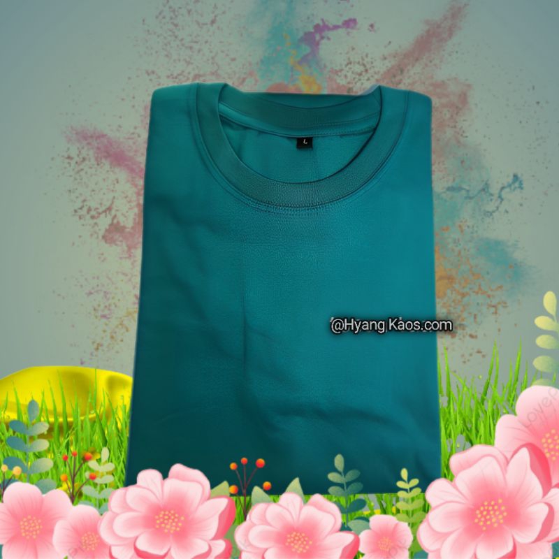 Kaos Polos Purwakarta || Cotton Combed 30s || Hijau Tosca Tua