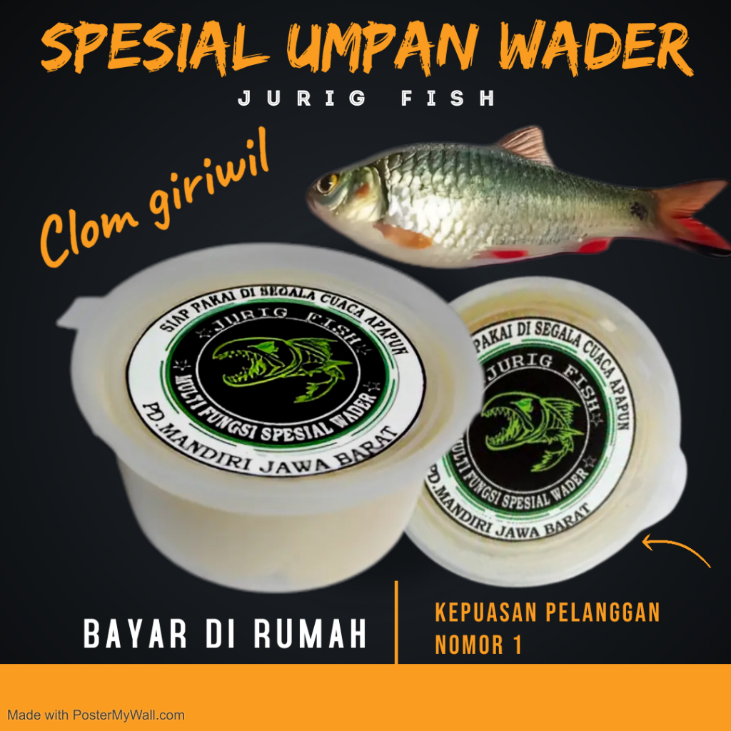 Umpan Ikan Wader Sungai Paling Ampuh ari Si Jurig Produk Terbaru