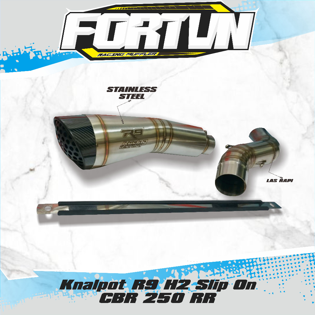 Knalpot R9 H2 Slip On CBR 250 RR Murah